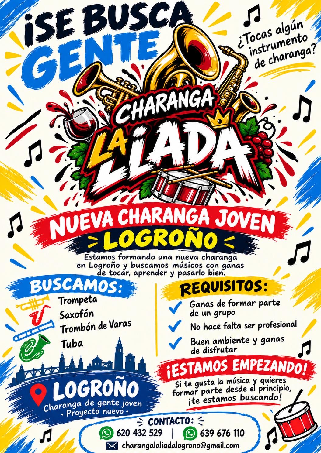 Imagen Se busca gente charanga La Liada