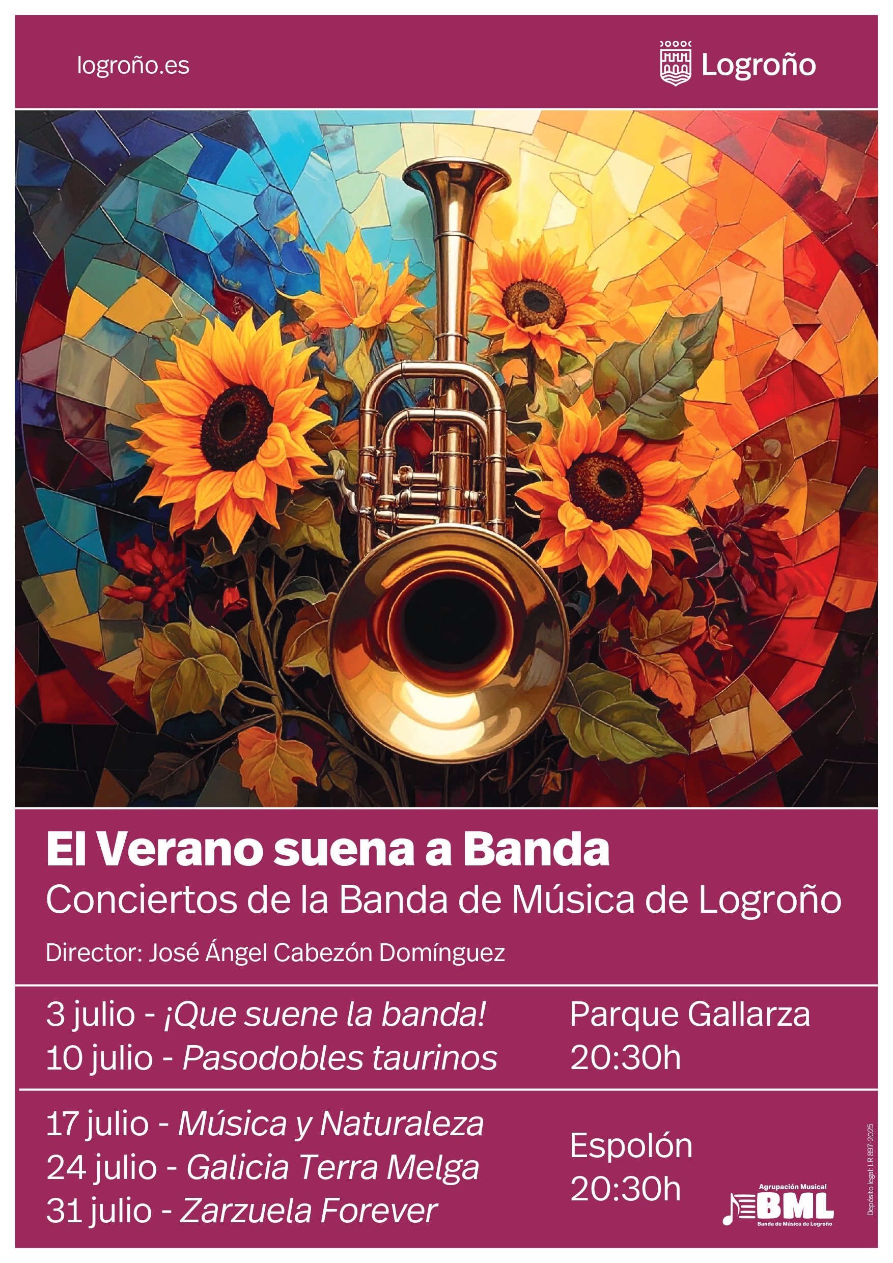 Cartel conciertos de verano