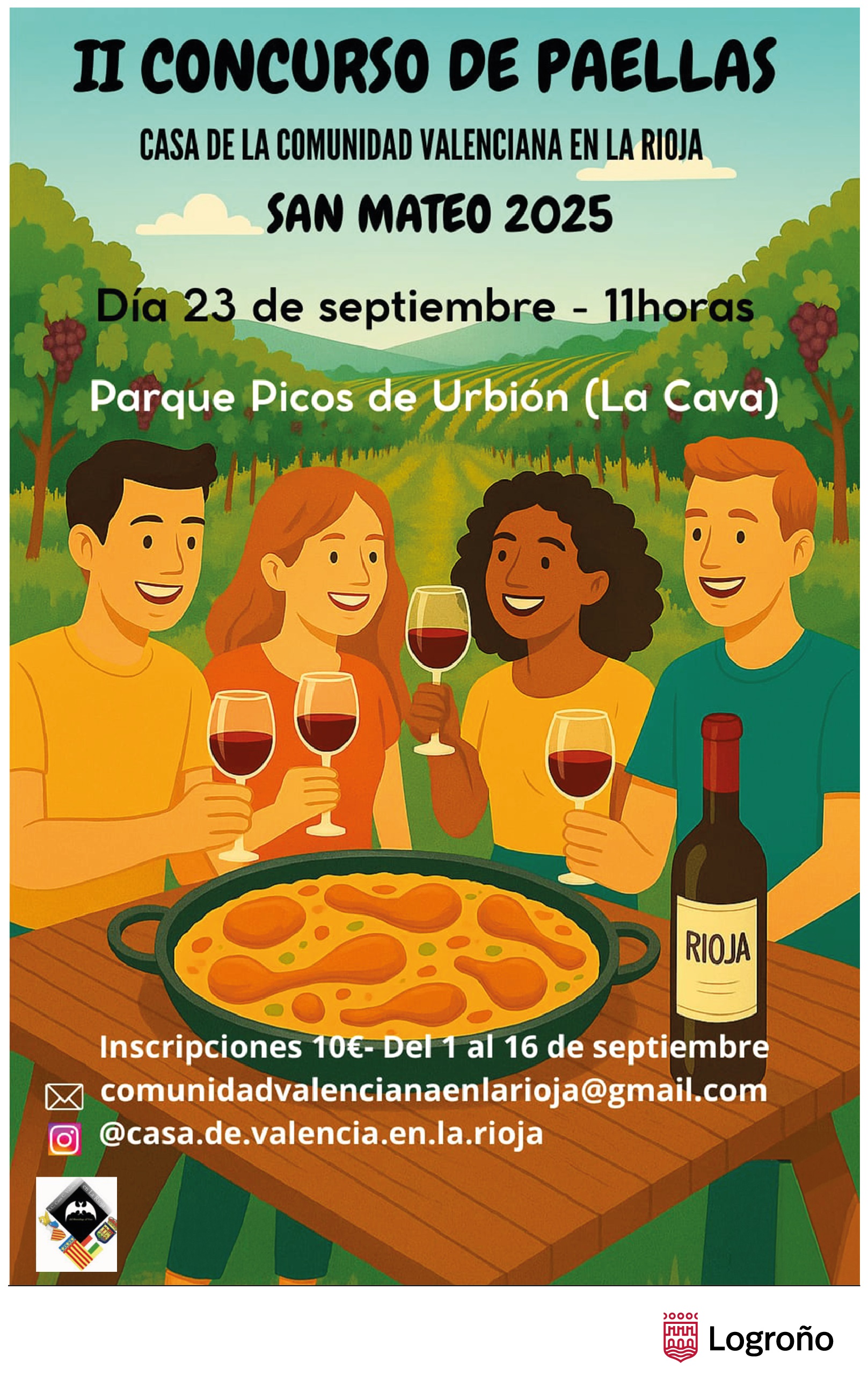Cartel concurso de paellas San Mateo