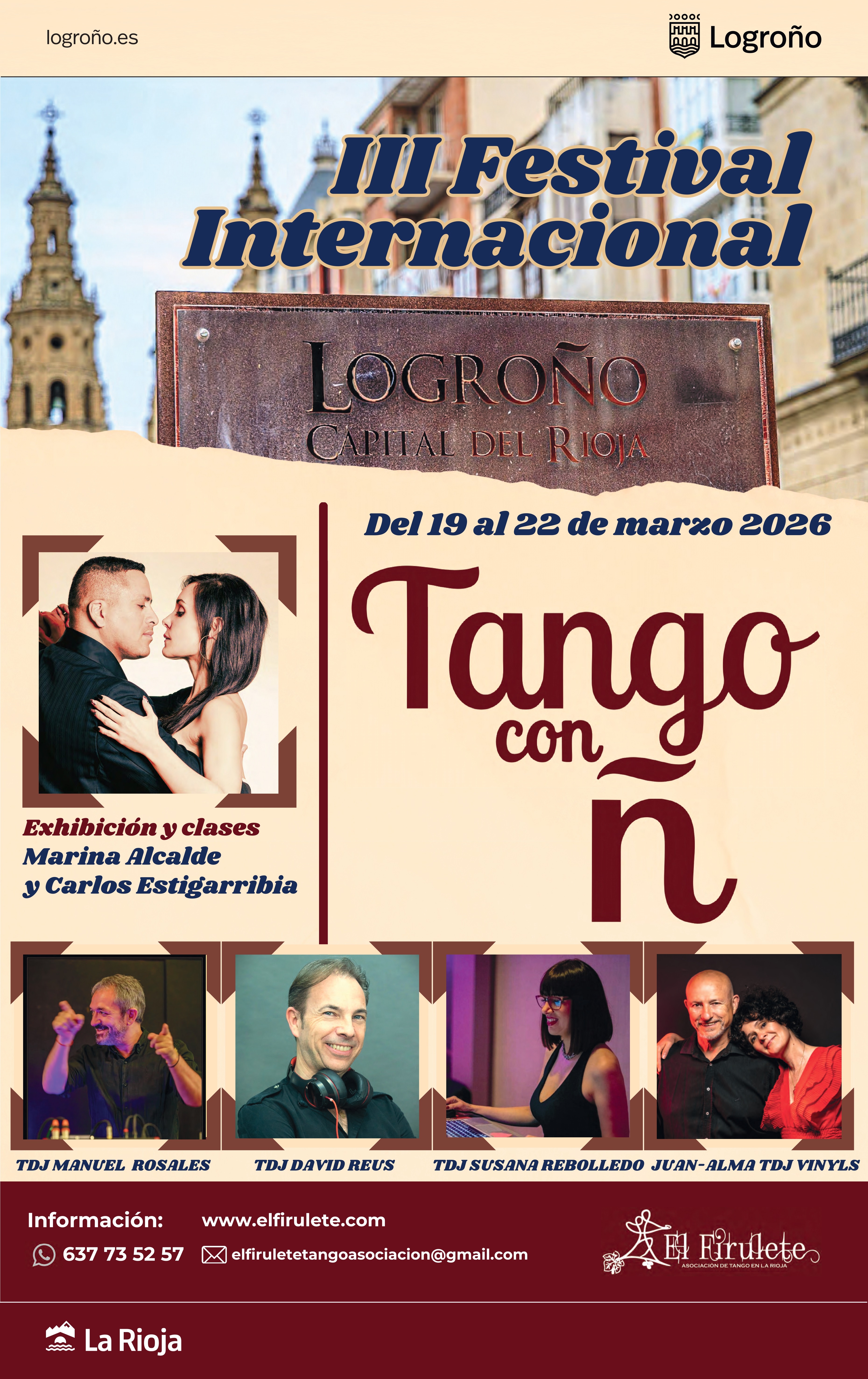 Cartel Tango con eñe