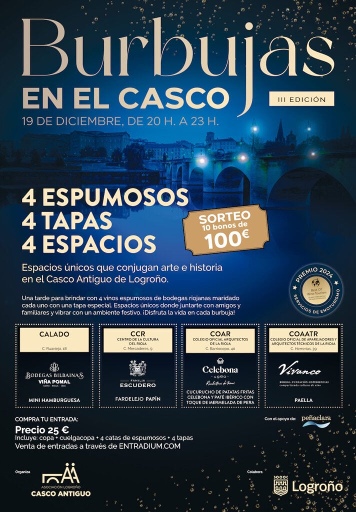 Cartel Burbujas en el casco