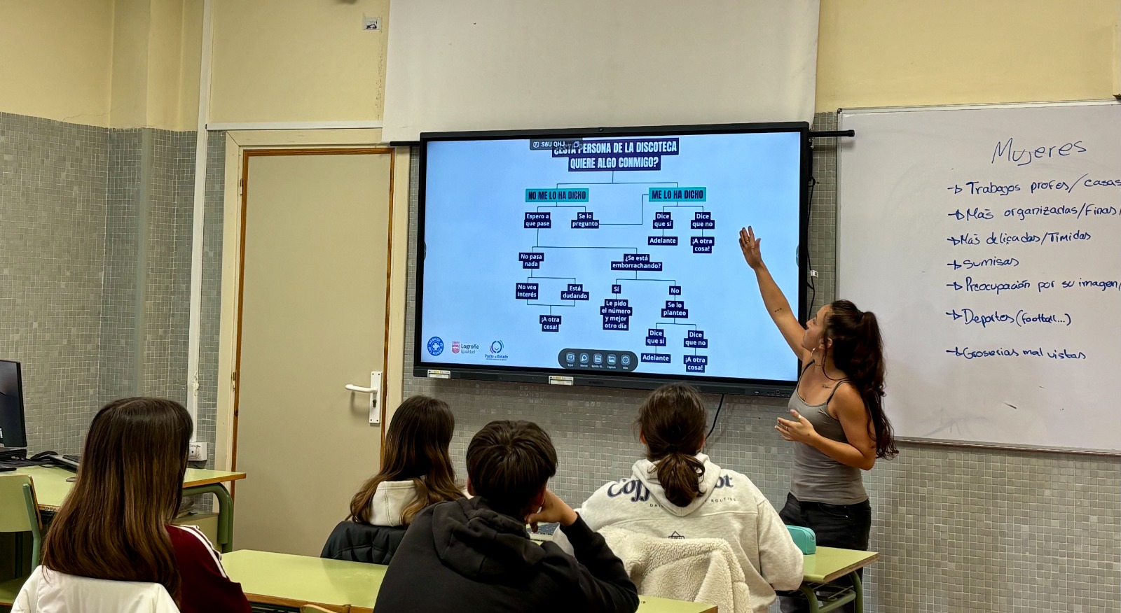 Taller impartido en un centro escolar