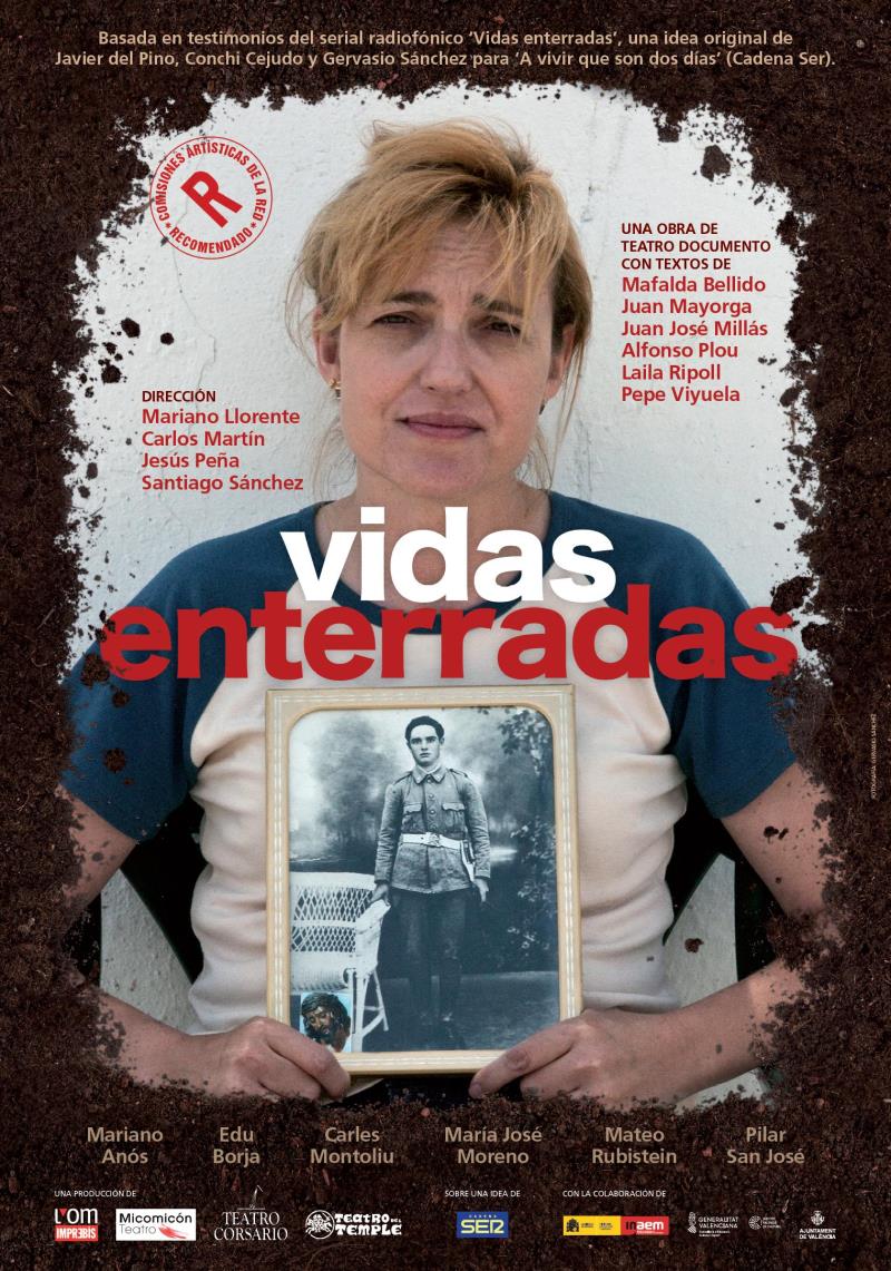 Cartel VIDAS ENTERRADAS