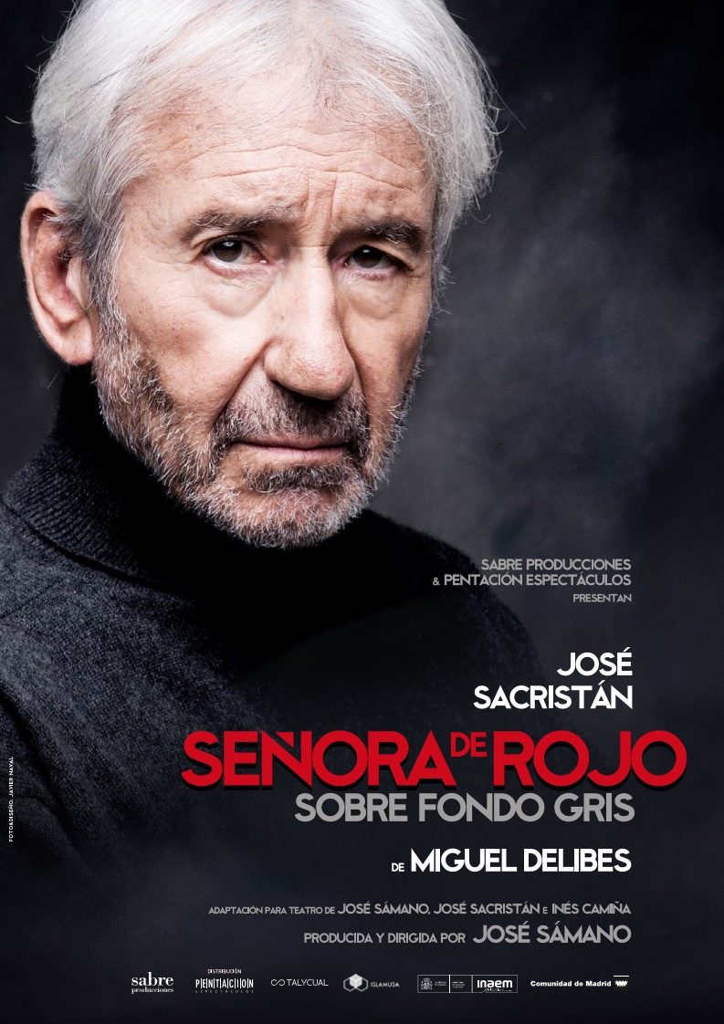 Señora de rojo sobre fondo gris(1)