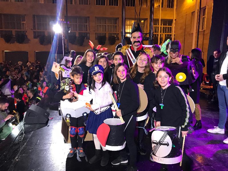 Imagen 'Transformamos el tráfico', del AMPA Gonzalo de Berceo, mejor comparsa de Carnaval 2019