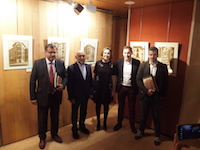 La alcaldesa en la inauguración de la exposición