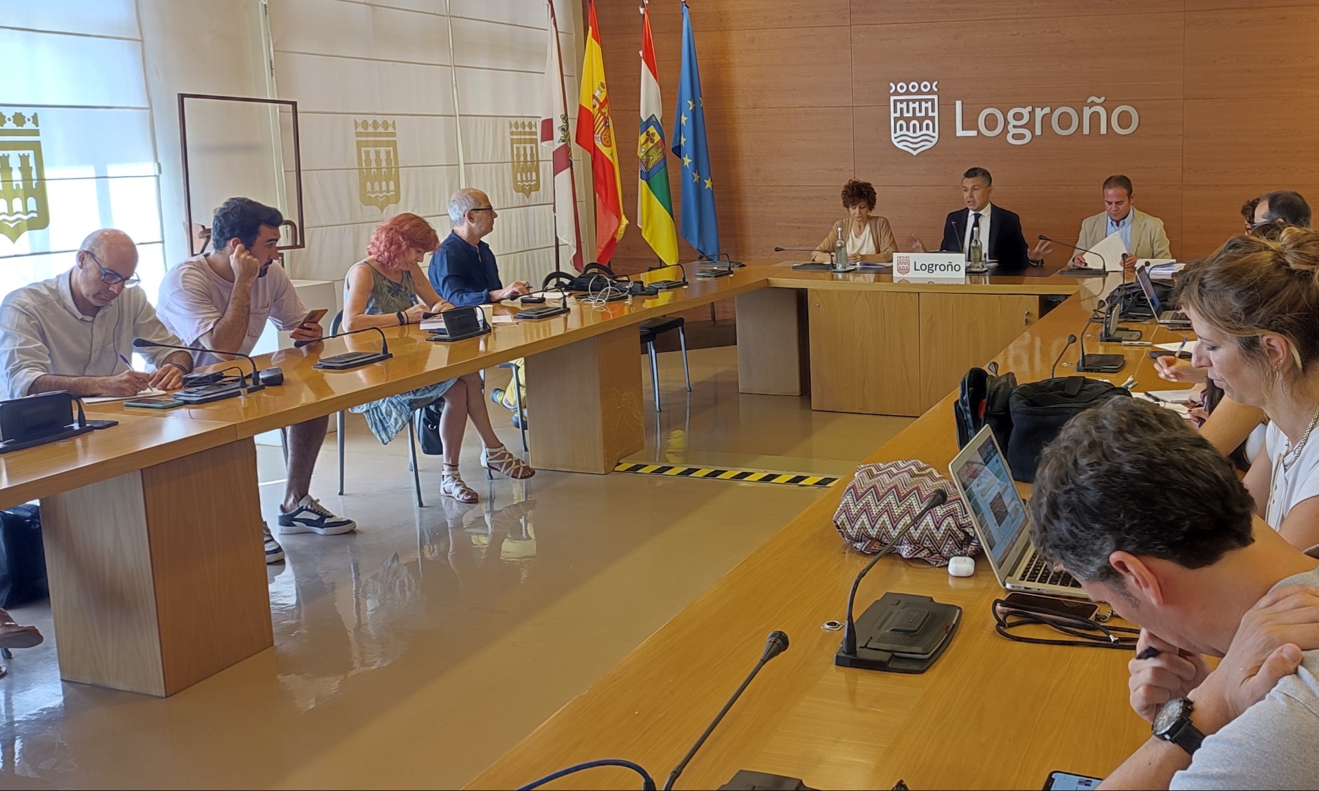 Imagen de la rueda de prensa de Fondos Europeos