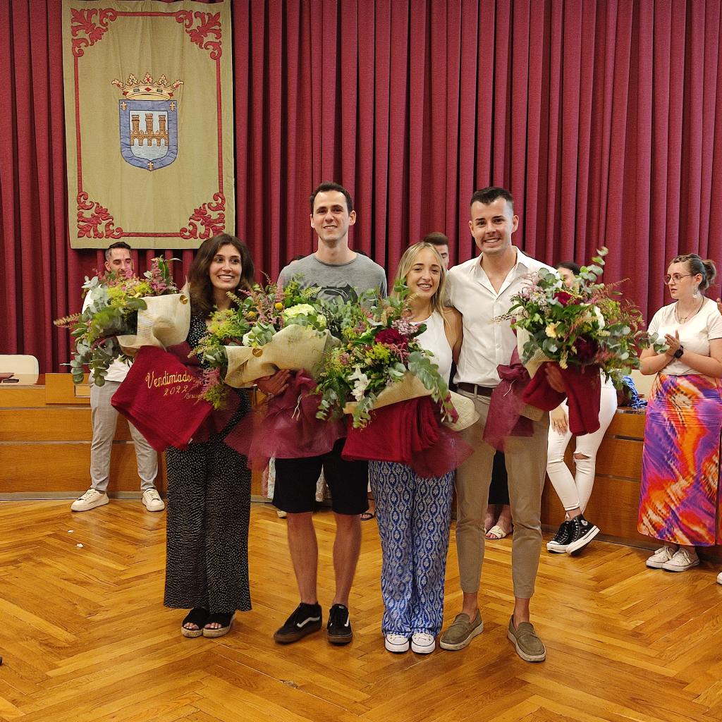 Imagen Félix Ángel Jalón Tovar y Lucía Yubero Sainz, vendimiadora y vendimiador de las fiestas de San Mateo 2023