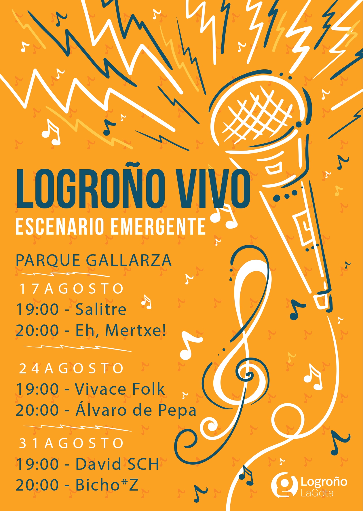 Cartel de los conciertos