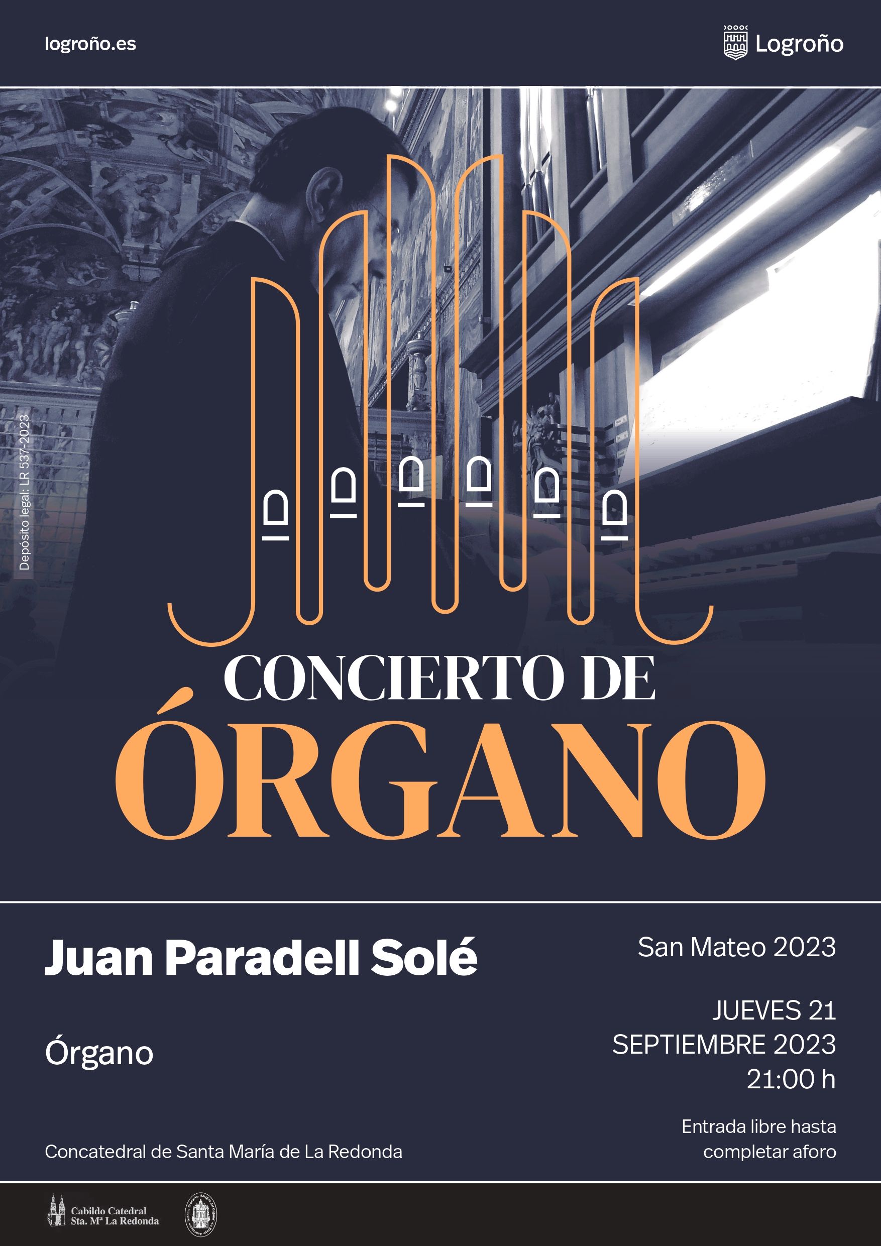 Cartel concierto órgano