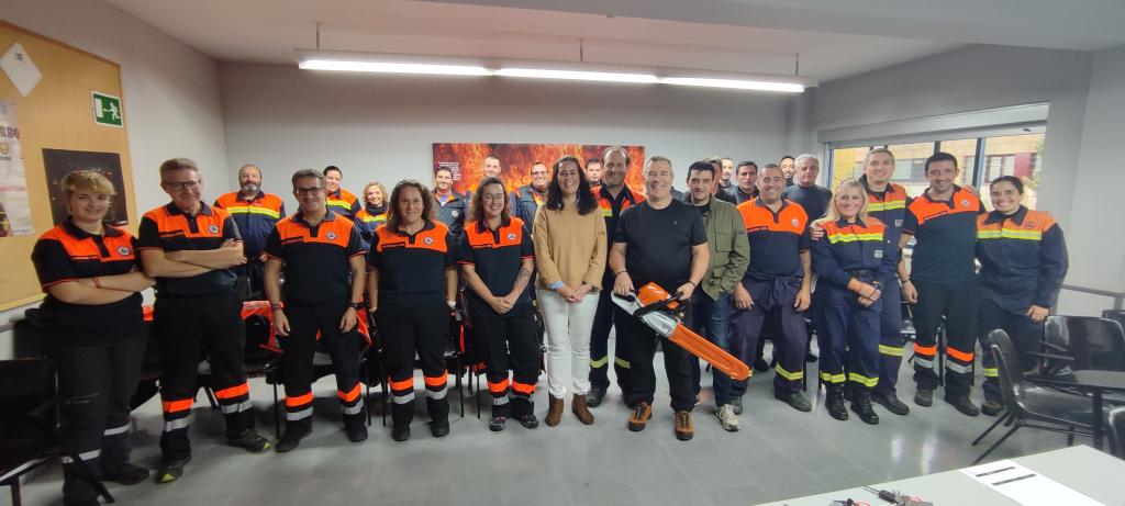 Imagen La Agrupación de Protección Civil de Logroño realiza un nuevo curso sobre el manejo de motosierras en situaciones de emergencia