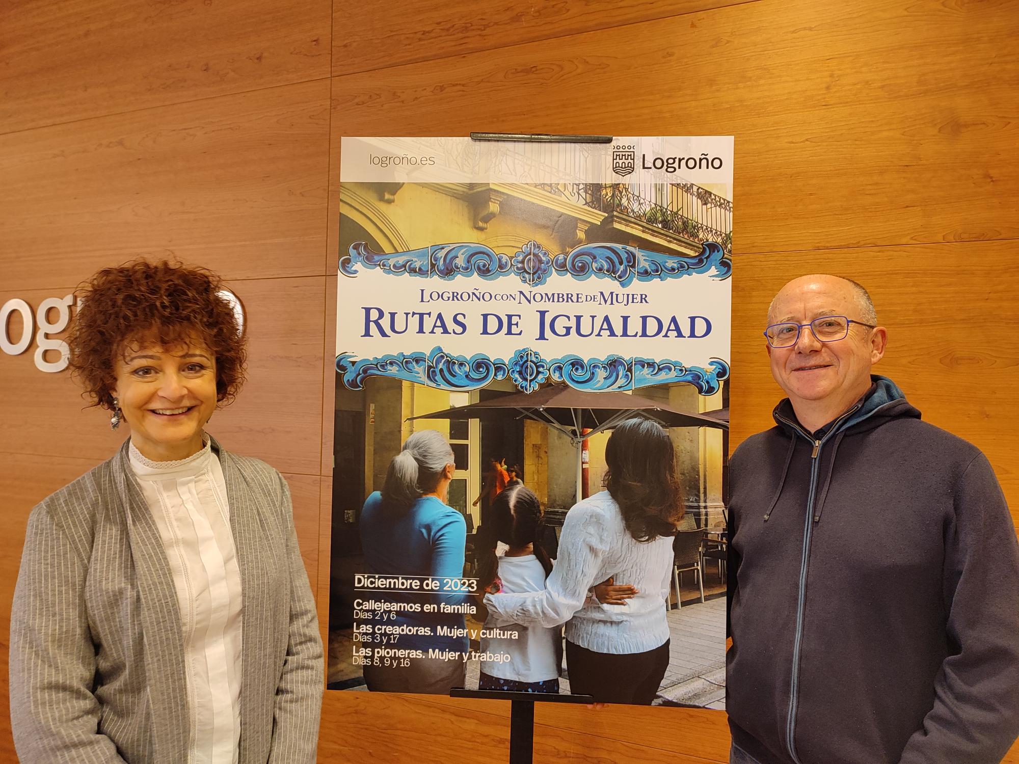 Imagen El Ayuntamiento organiza las Rutas de la Igualdad para visibilizar con paseos teatralizados a mujeres logroñesas que han destacado en todos los ámbitos