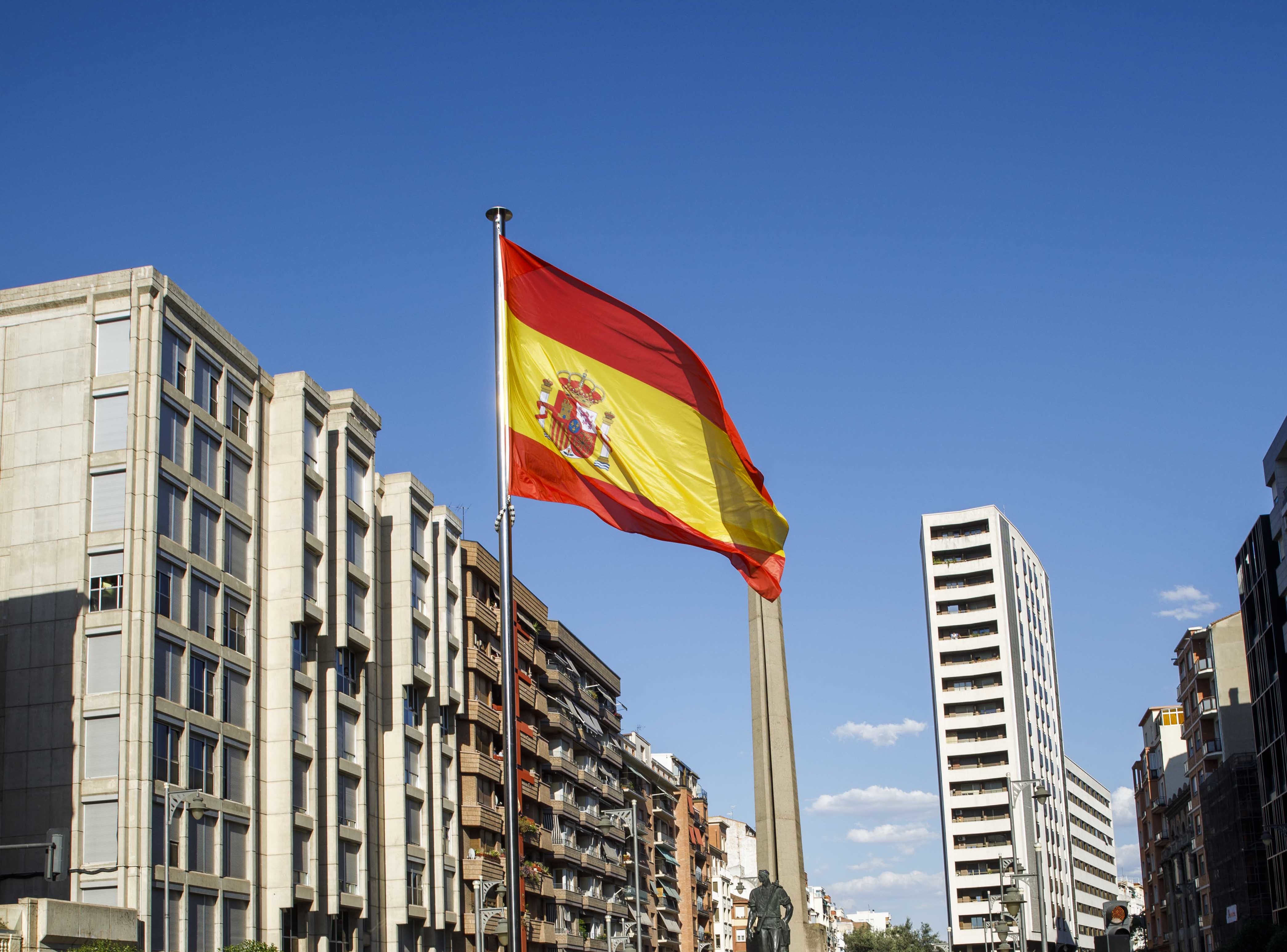 Imagen del izado de la bandera