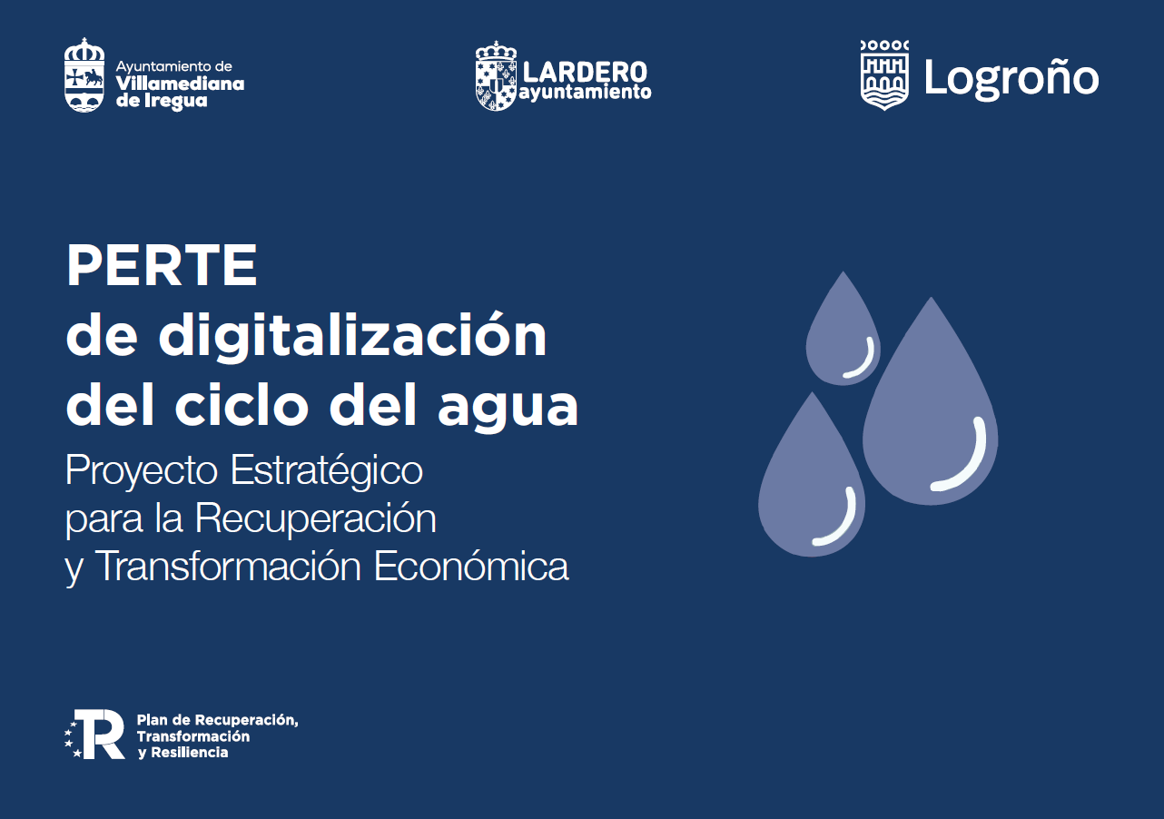 PERTE de digitalización del ciclo del agua. Ayuntamientos de Lardero, Logroño y Villamediana de Iregua