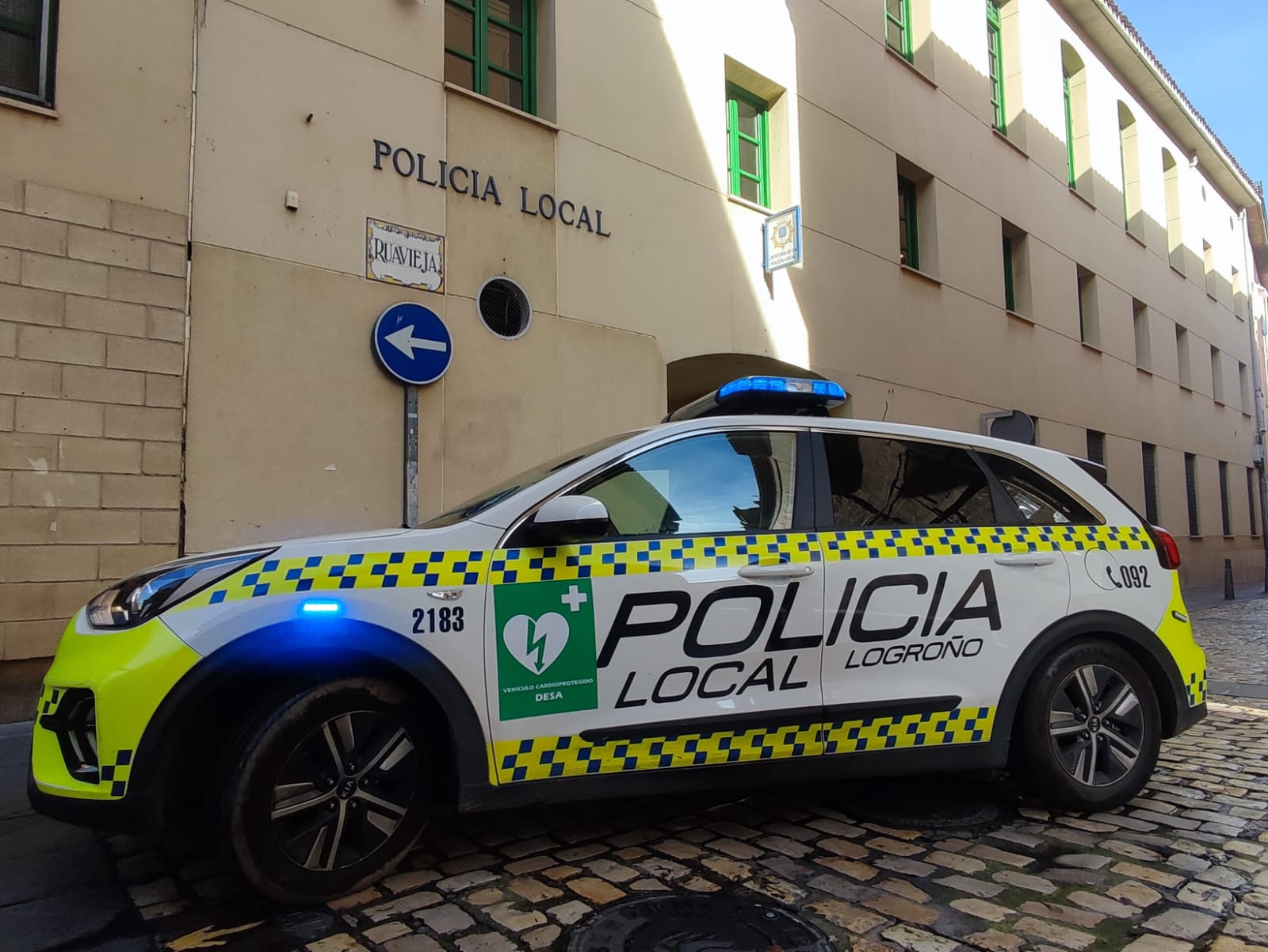 Imagen La Policía Local de Logroño detiene a un conductor tras intentar arrollar a varios agentes y darse a la fuga