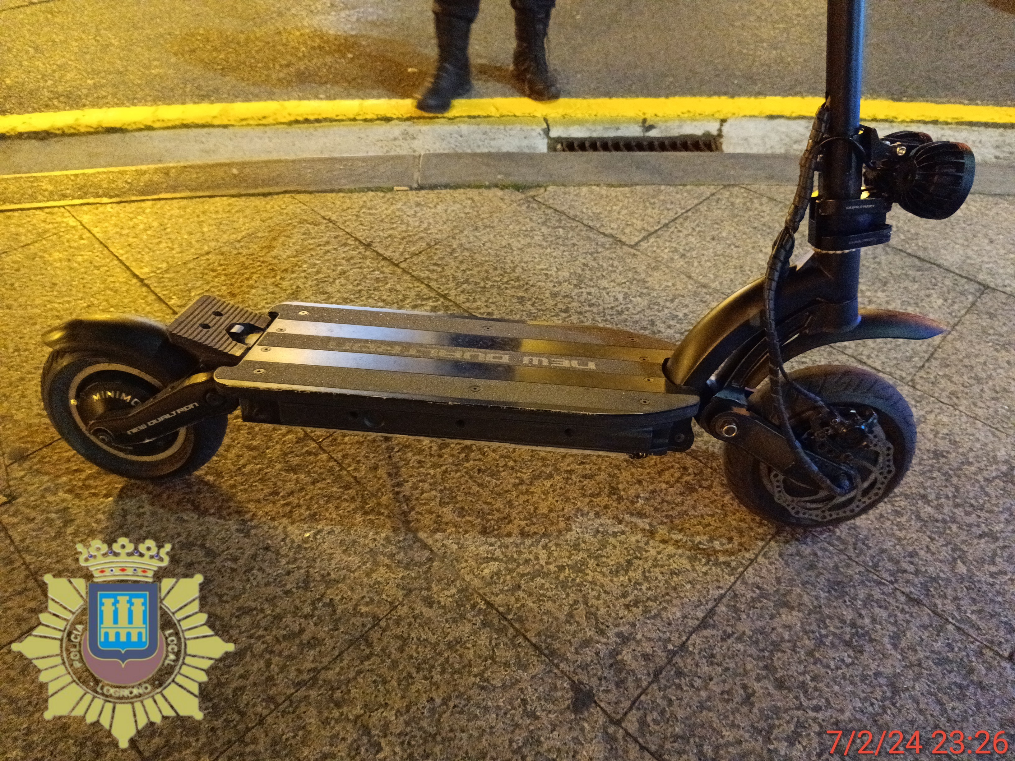Imagen La Policía Local de Logroño inmoviliza dos patinetes modificados para alcanzar velocidades superiores a los 85 Km/h