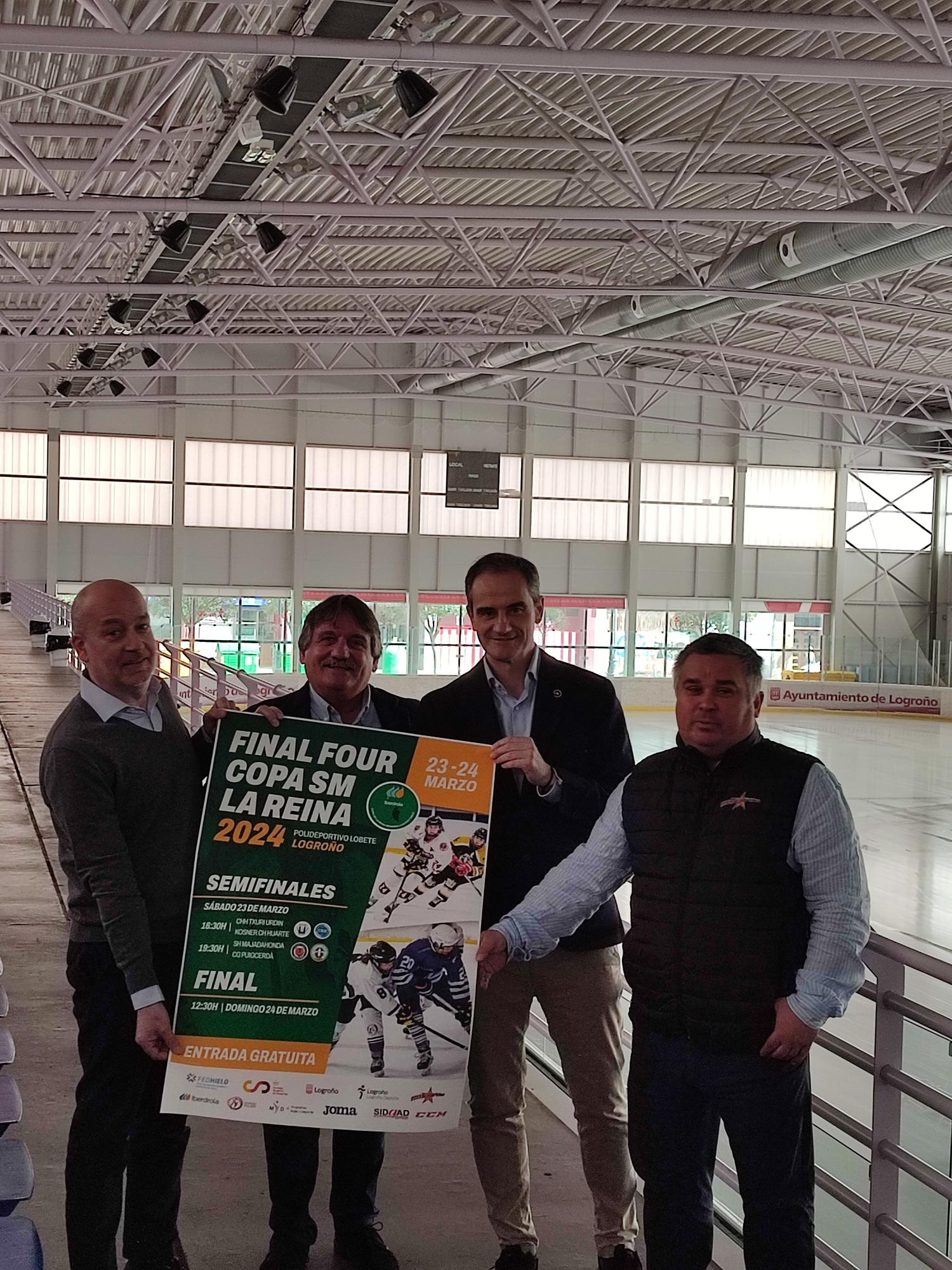 Imagen La pista de hielo de Lobete acoge este fin de semana la final de la Copa de la Reina de Hockey Hielo en el que participan cien deportistas