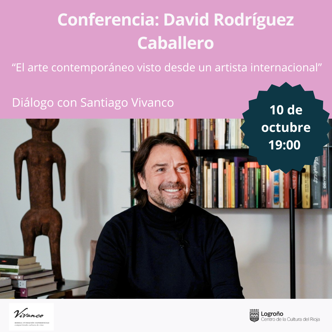 cartel de la charla que ofrecerá David Rodríguez Caballero en el CCR