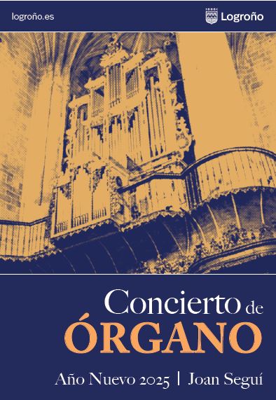 cartel del concierto de órgano de Año Nuevo