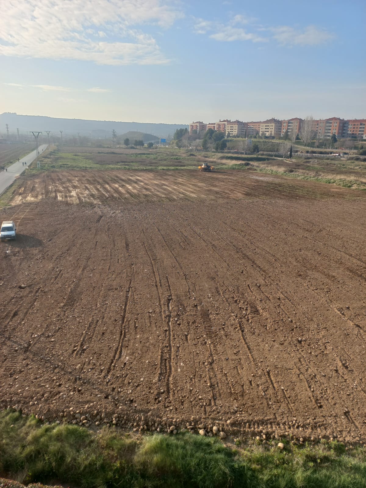 Obras del nuevo Parque de Las Tejeras