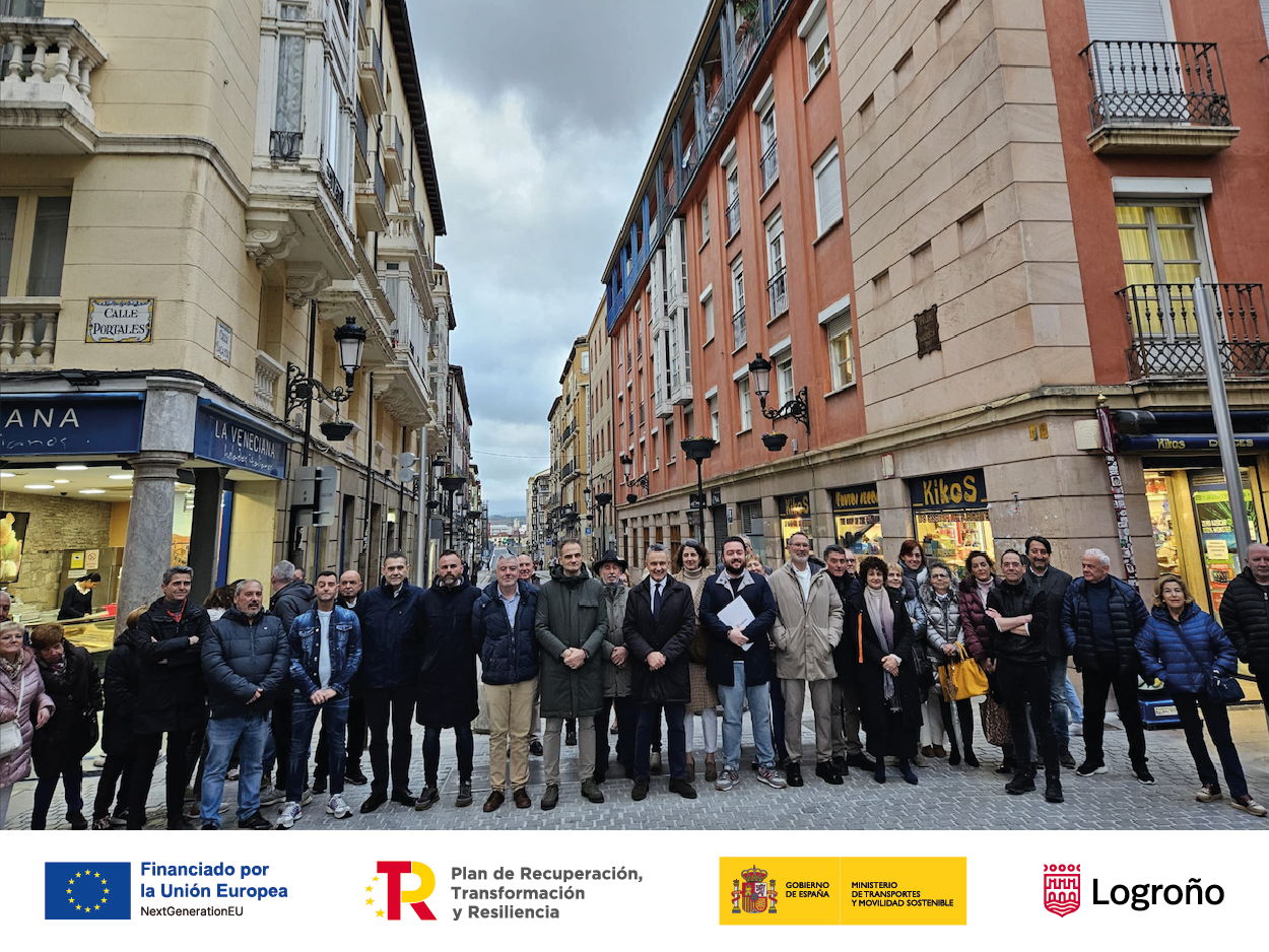 Imagen El alcalde destaca que la remodelación de la calle Sagasta “supone una clara mejora para Logroño, para los logroñeses, para quienes nos visitan y para el sector comercial”