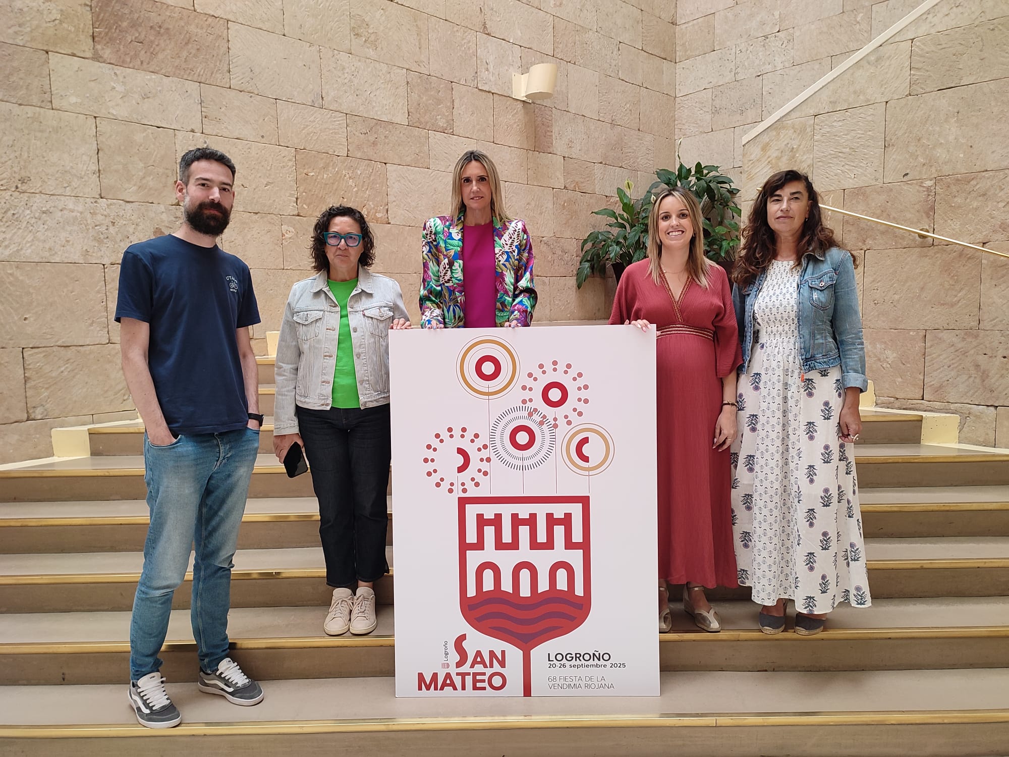 Imagen ‘Logroño brinda en San Mateo’, de María Ruiz Jadraque, gana el concurso del cartel anunciador de las fiestas de San Mateo 2025