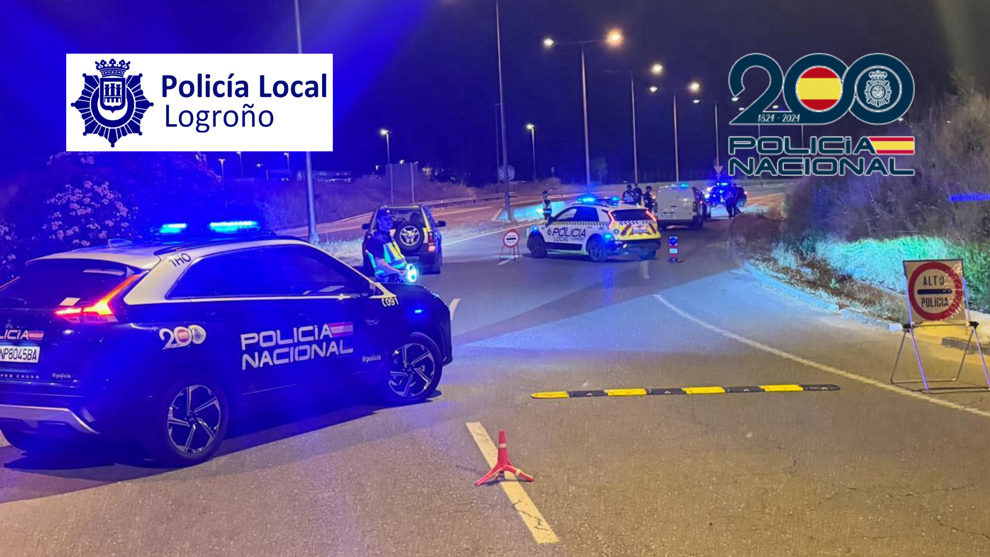 Controles realizados de forma conjunta por la Policía Local de Logroño y la Policía Nacional