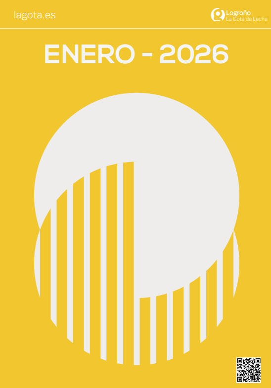 cartel de la programación de enero en La Gota de Leche