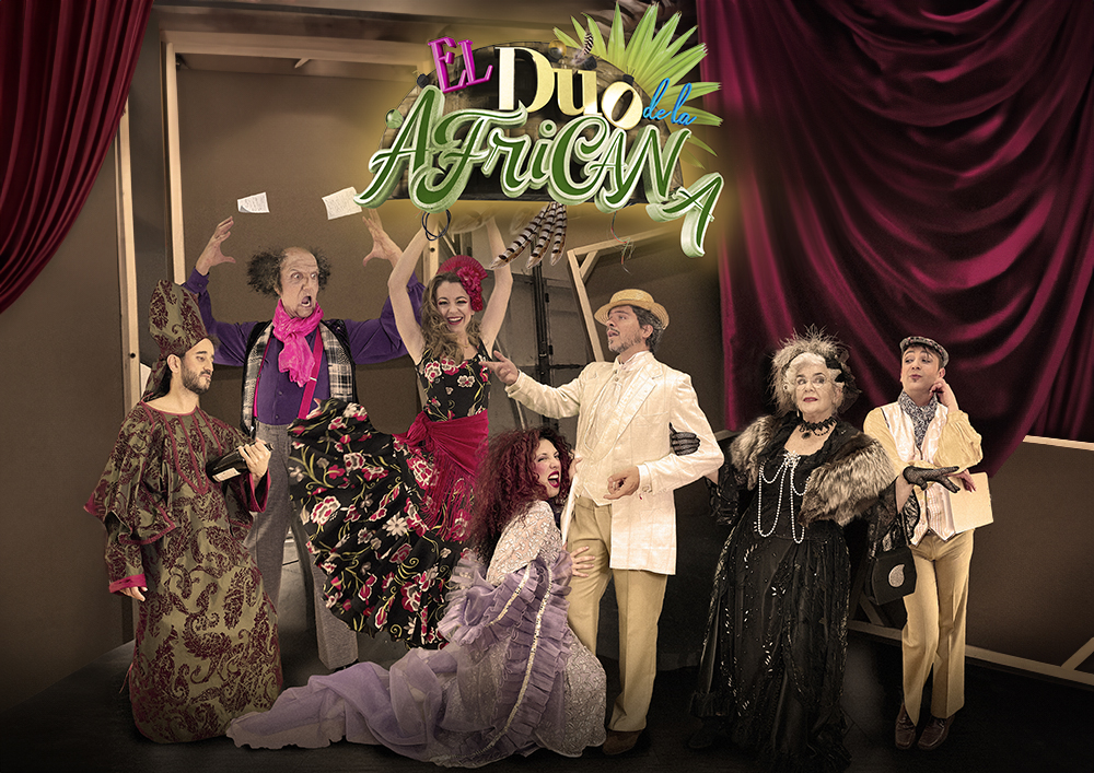 Cartel de la obra 'El dúo de la Africana'