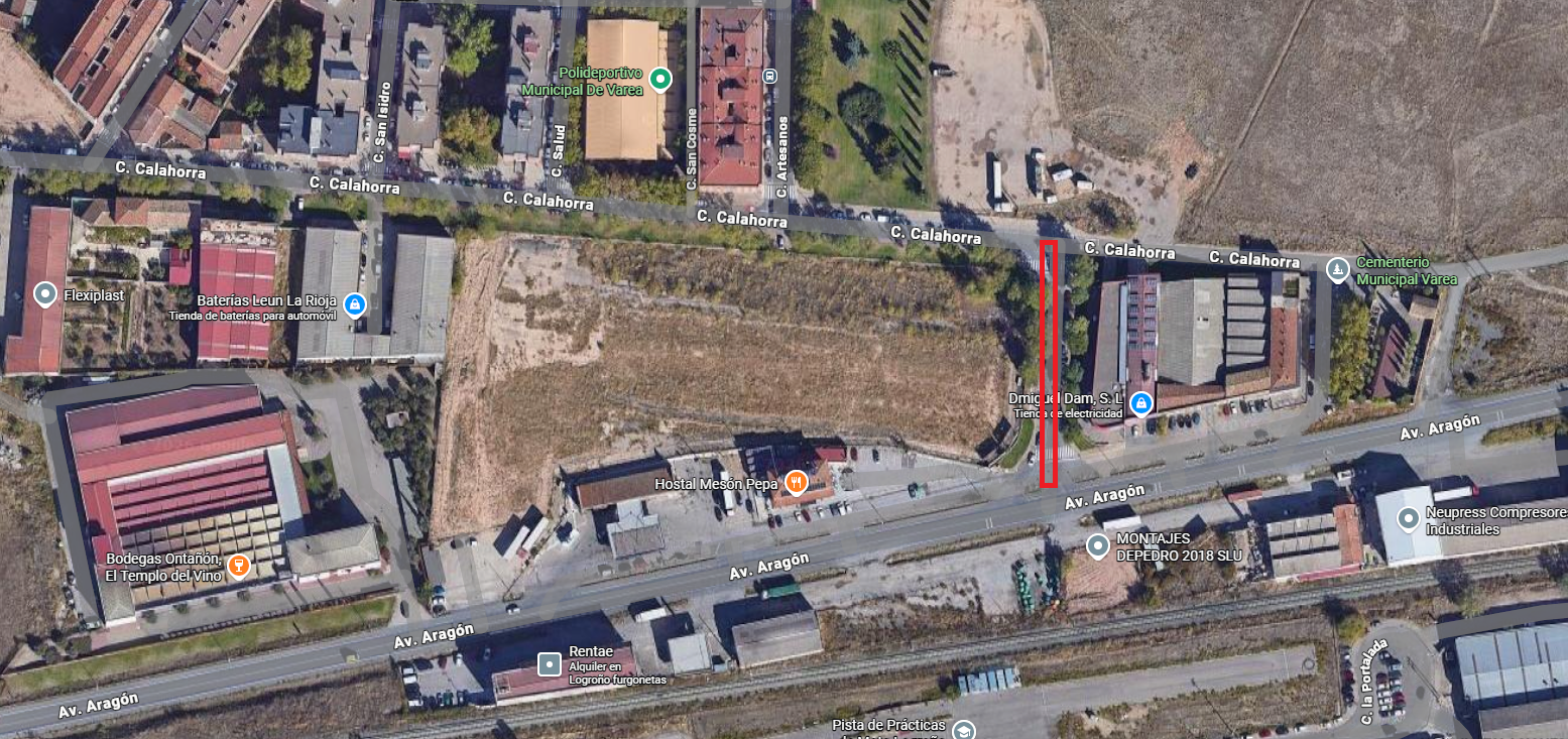 Imagen El entorno de la calle Calahorra y la avda. Aragón se verá afectado al tráfico a partir del lunes por la construcción de un colector de aguas pluviales