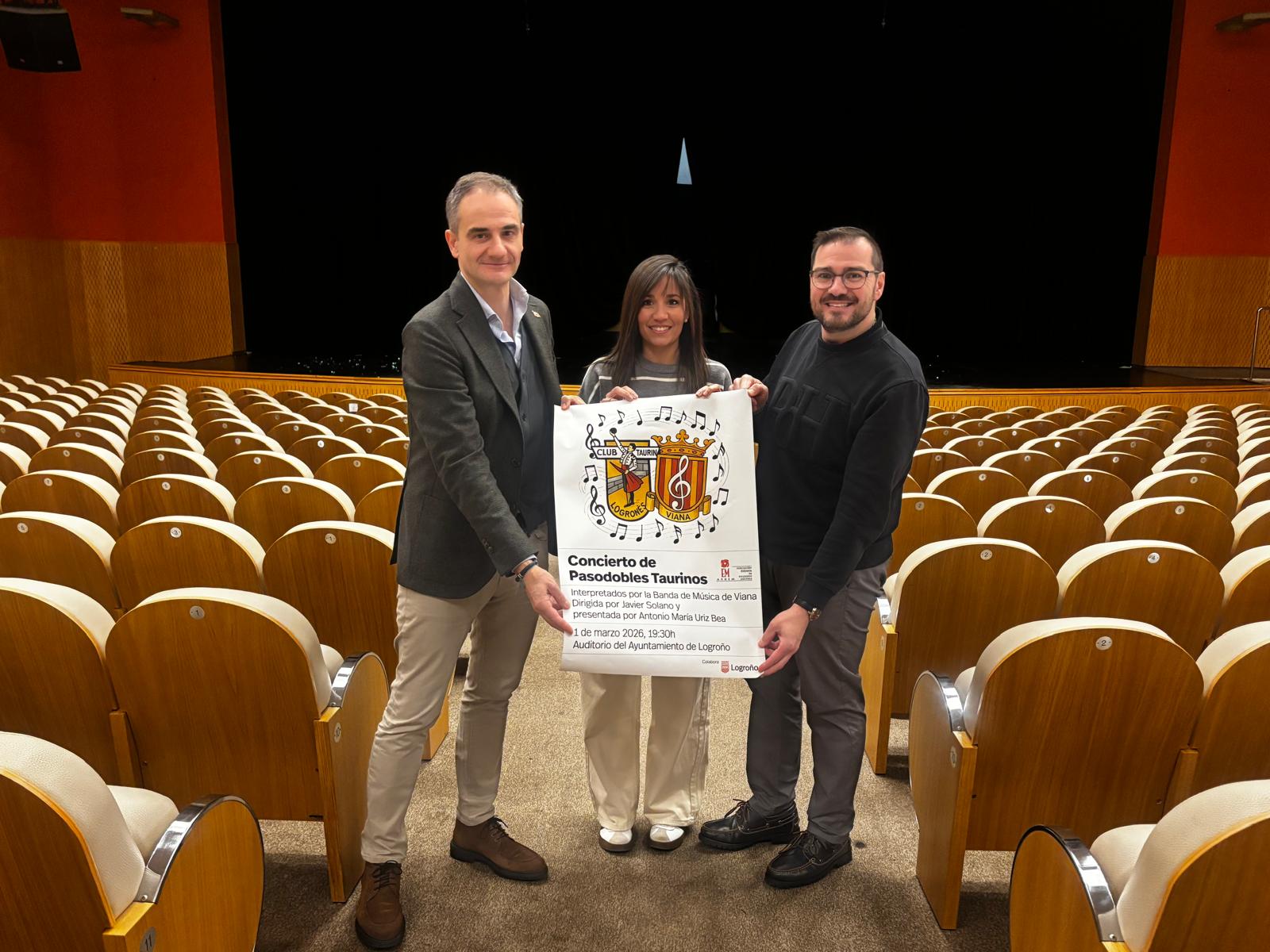 Imagen El Ayuntamiento colabora con el Club Taurino Logroñés en la organización del concierto de pasodobles y la charla ‘La tauromaquia y las mujeres’