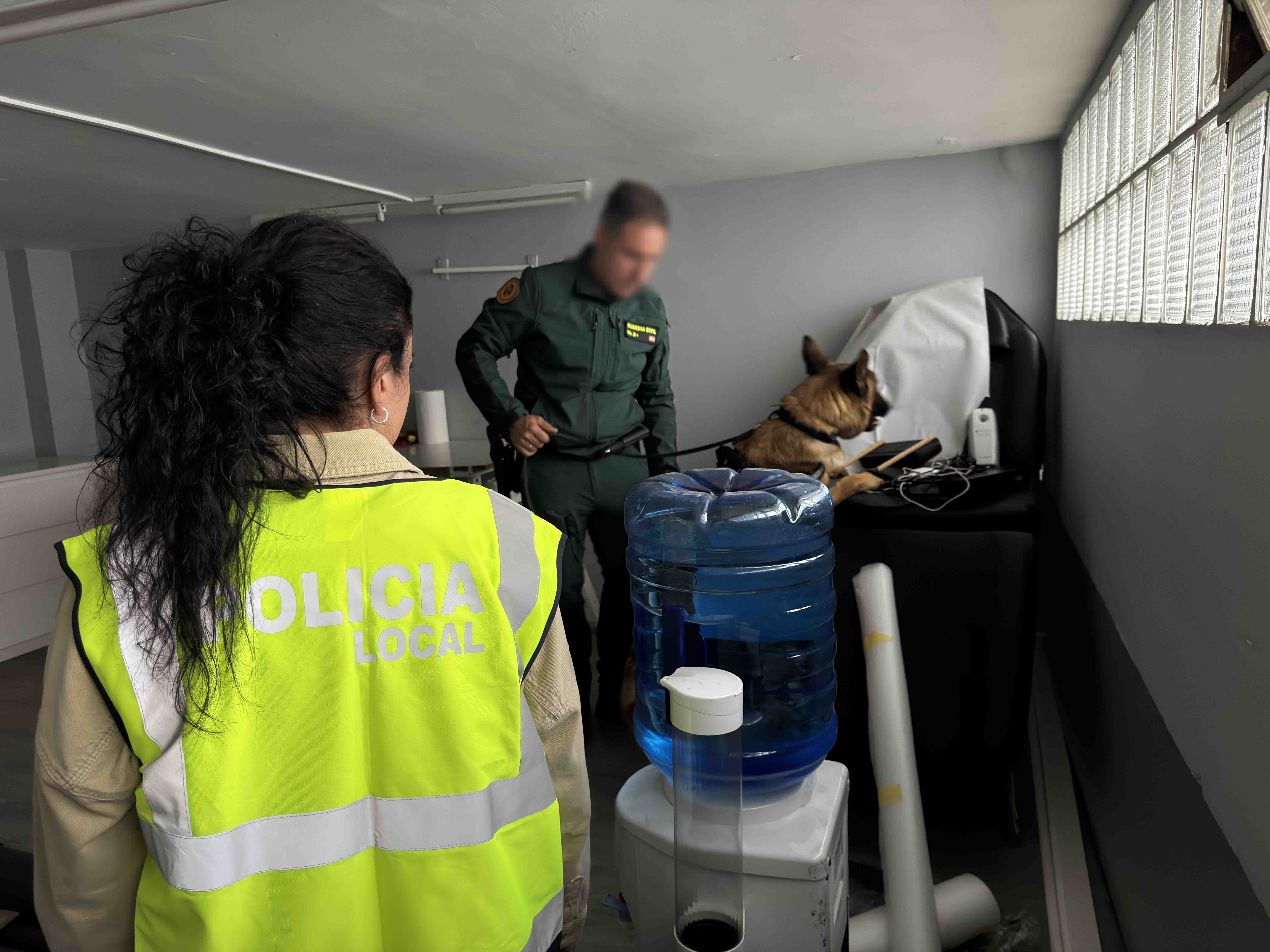 Imagen de la operación conjunta entre Policía Local y Guardia Civil