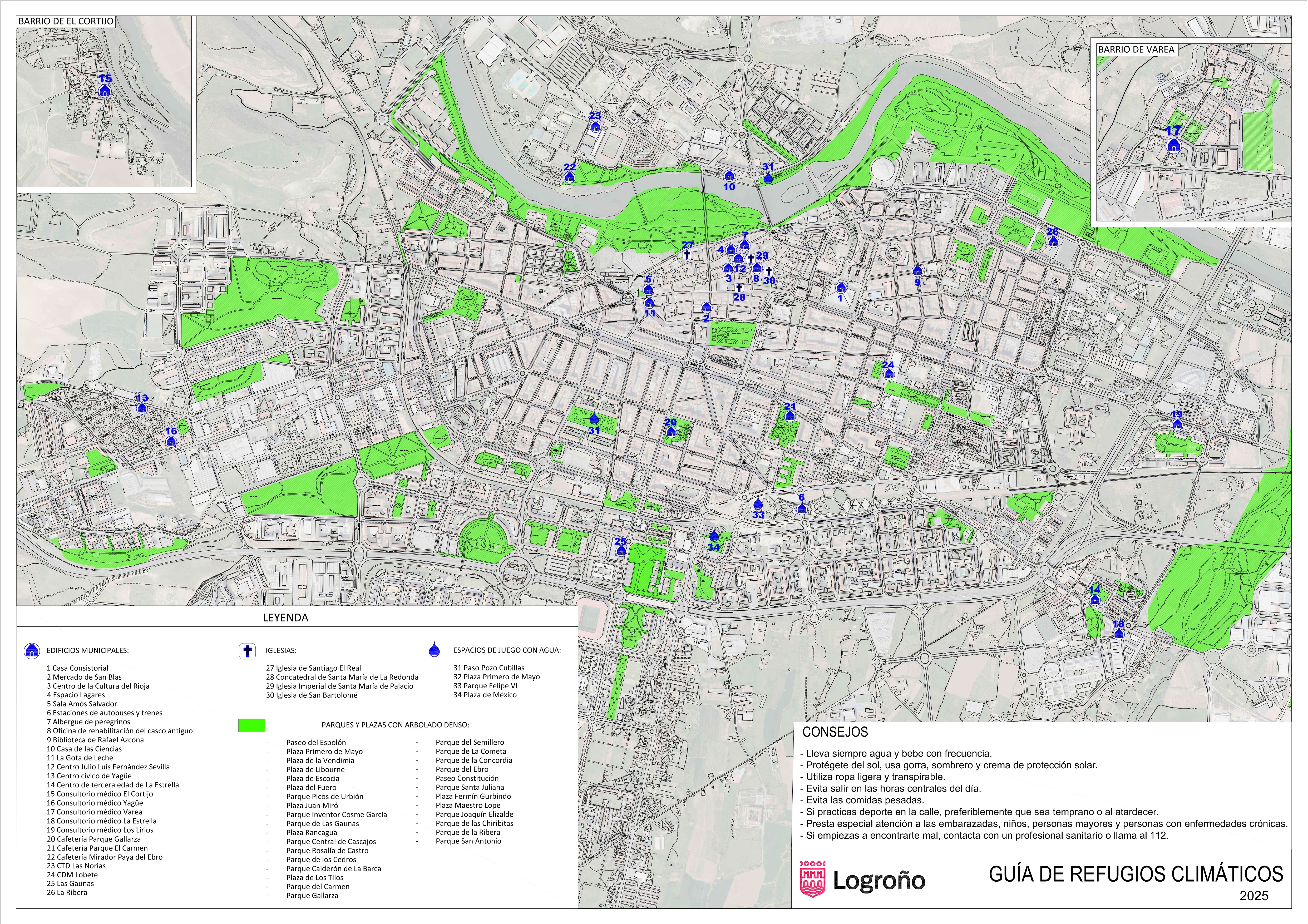 Imagen Logroño cuenta con una red de 65 espacios que funcionan como refugios climáticos ante las altas temperaturas