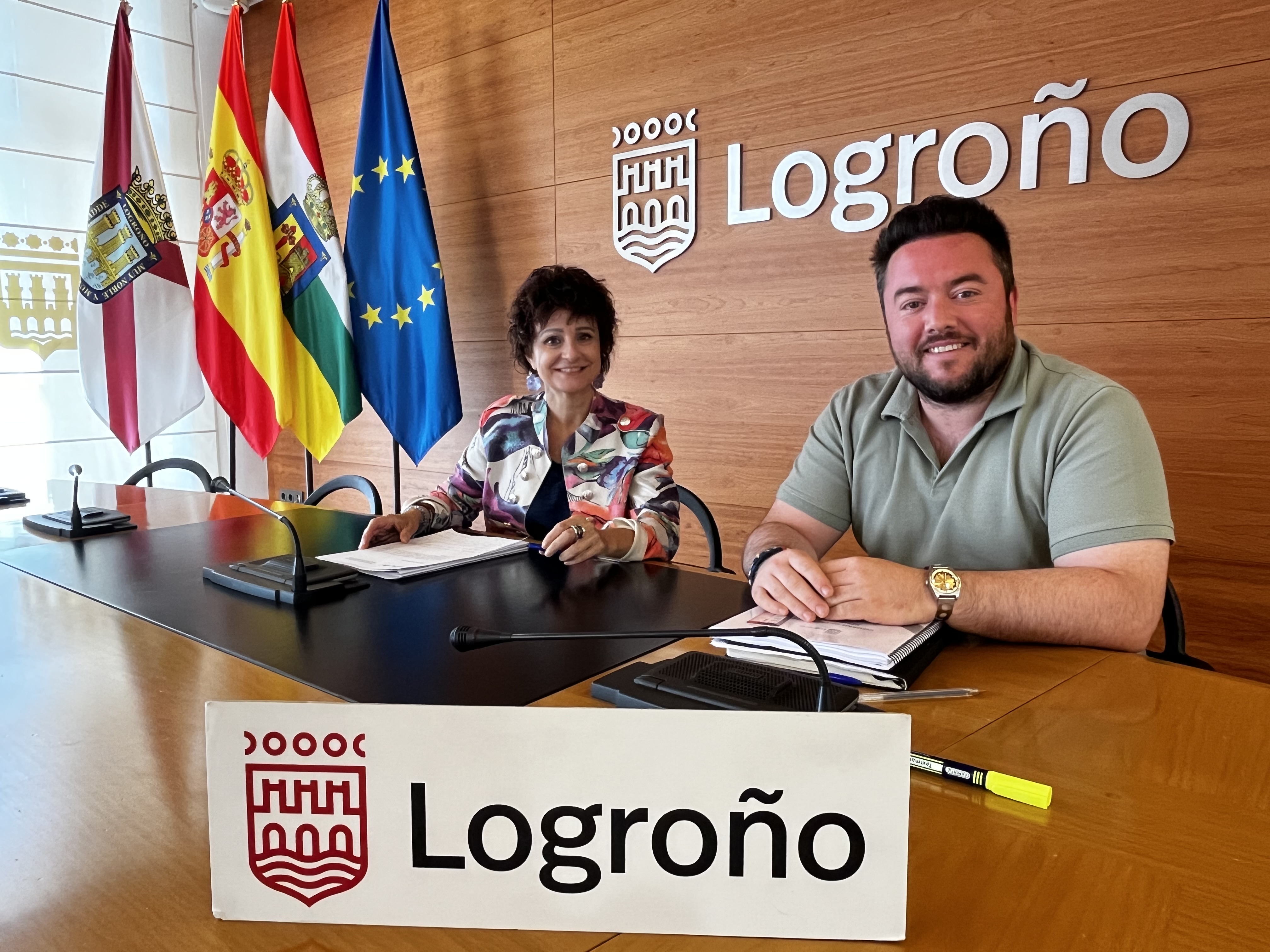 Celia Sanz, Portavoz del Gobierno Municipal e Íñigo López-Araquistáin, Concejal de Urbanismo