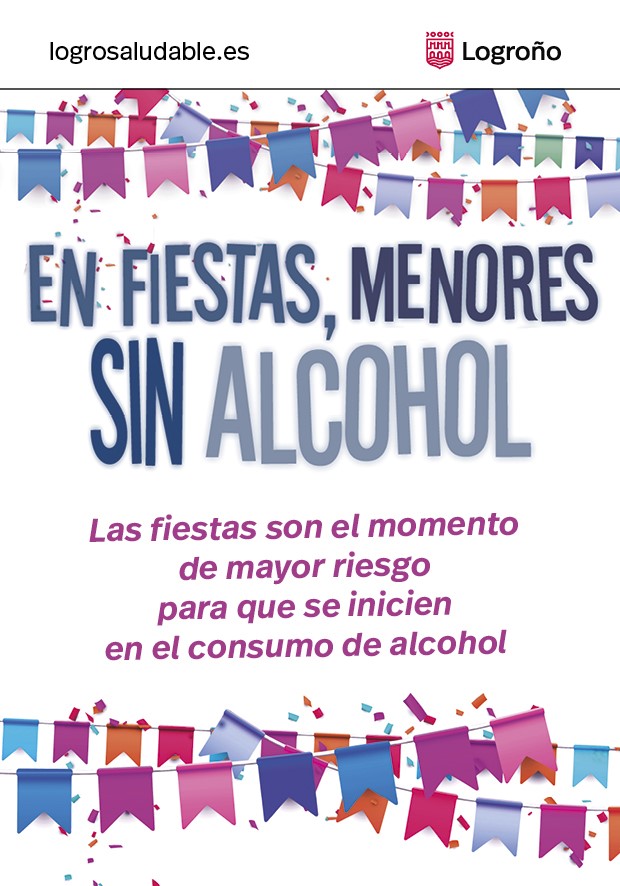 Imagen El Ayuntamiento de Logroño refuerza ‘En fiestas, menores sin alcohol’ con actividades e información