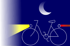 Dibujo bicicleta en la oscuridad