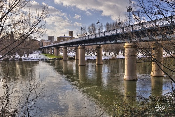 Foto del río Ebro a su paso por Logroño